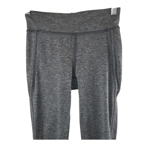 NEW Free People Movement Medium Gray Black Cropped Leggings Cutouts Athleisure - Picture 7 of 13